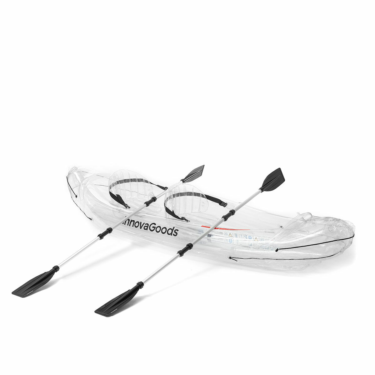Inflatable Transparent Kayak with Accessories Paros InnovaGoods 312 cm 2 places (Refurbished B)